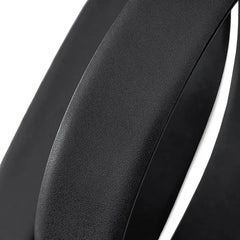 BAROCCO BELT Flat Leather Auto Bkl Belt – Silver Ed.-Silver/Black