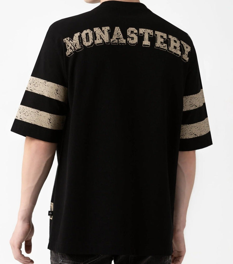 MONASTERY DAVEN T-SHIRT OVERSIZED MEN BLACK