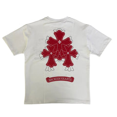 RICH GANG T-SHIRT red broken heart (#OVZ TEE,(GG917) red