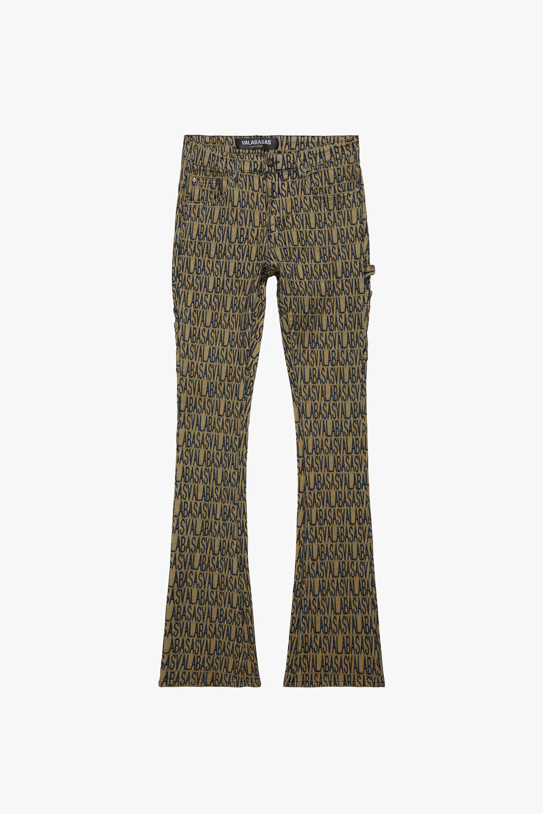 VALABASAS IMPRINT" VAQUEROS ACAMPANADOS CON LAVADO VINTAGE SUCIO LAVADO VINTAGE SUCIO