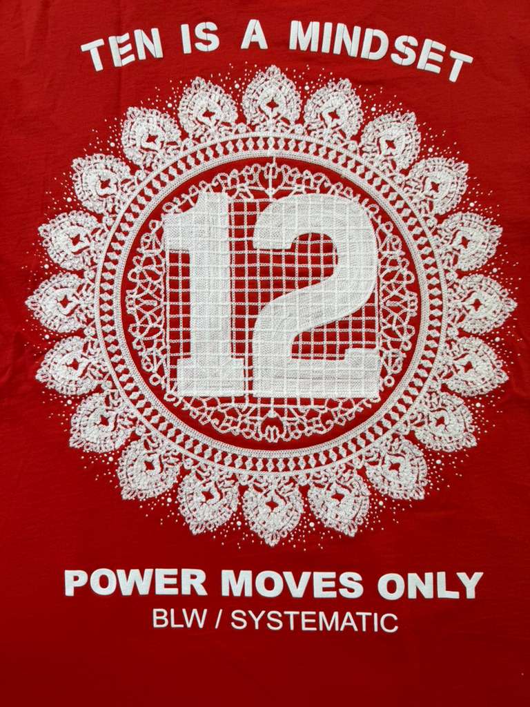RICH GANG T-SHIRTS red POWER MOVES ONLY (#OVZ TEE, (BP477))