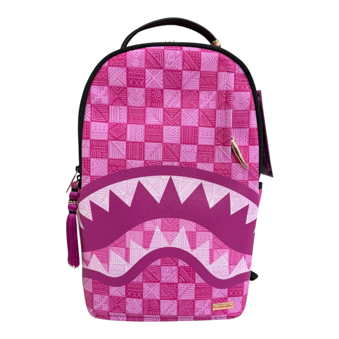 SPRAYGROUND AI Pink Check Backpack