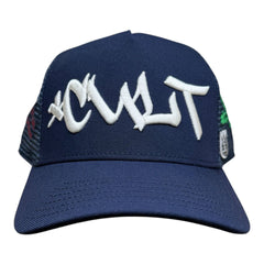 CULT OF INDIVIDUALITY HAT  MESH BACK TRUCKER HAT "GRAFFITI" (626AC-CH66A)