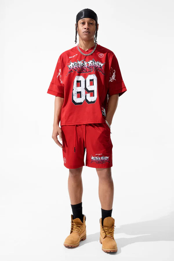 Jordan Craig LEGACY EDITION  SET Street League Football Jersey SET RED 8650,8650S