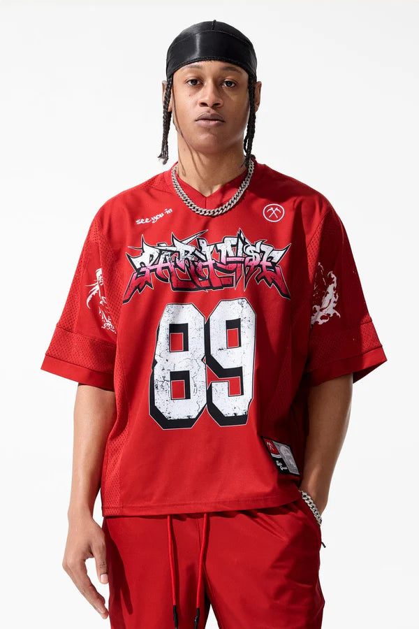 Jordan Craig LEGACY EDITION  SET Street League Football Jersey SET RED 8650,8650S