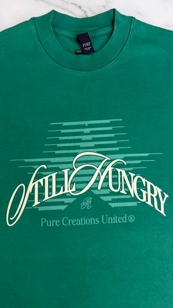 PURE Still Hungry Green T-Shirt (PUR22105-184)