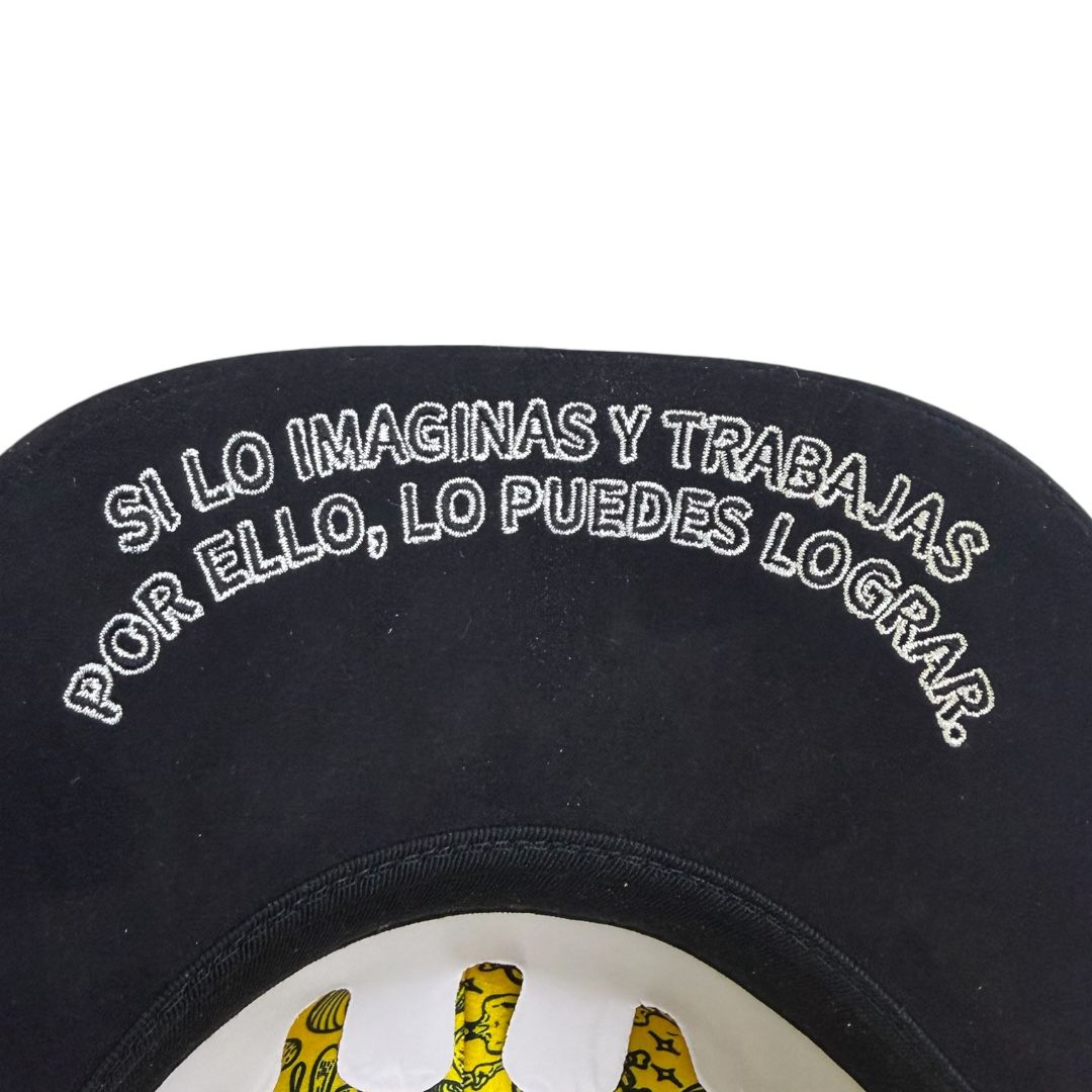 LEGENG HAT 1st Anniversary - Limited Edition Snapback Suede YELLOW/BLACK