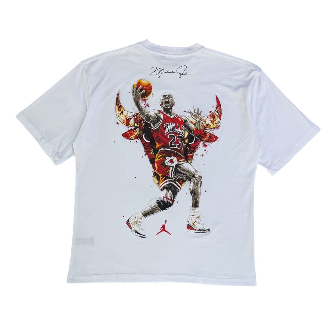 RICH GANG T-SHIRTS MICHAEL JORDAN BULLS (#OVZ TEE, (BP455))