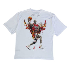 RICH GANG T-SHIRTS MICHAEL JORDAN BULLS (#OVZ TEE, (BP455))