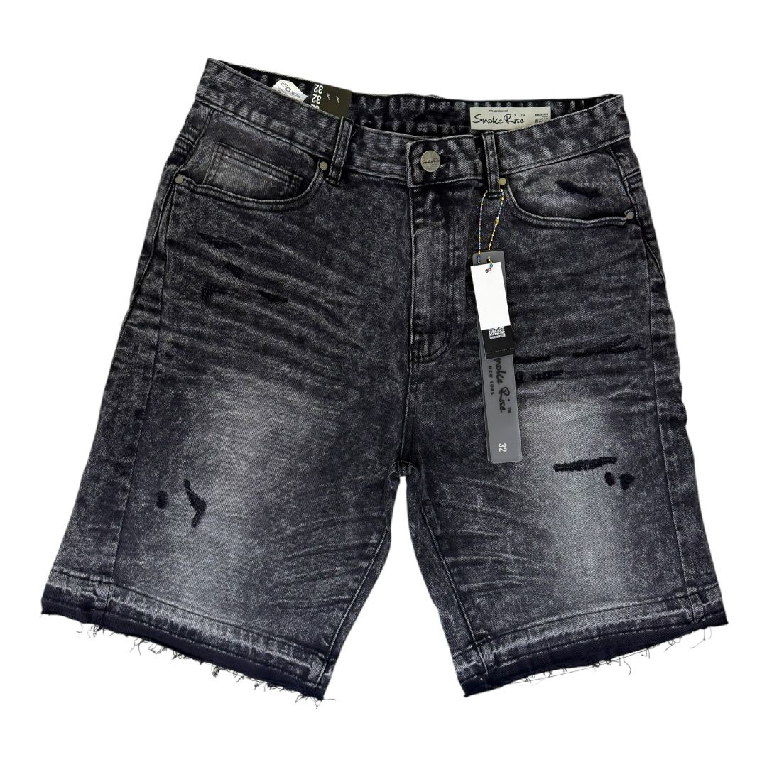 SMOKE RISE shorts  SUN BLEACHED EFFECT COLORED/CHAOS BLACK