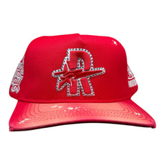 ROUGH PLAY hat vintage SNAPBACK (red))