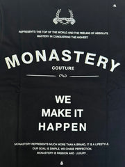 MONASTERY COUTURE GASHER T-SHIRT MEN BLACK