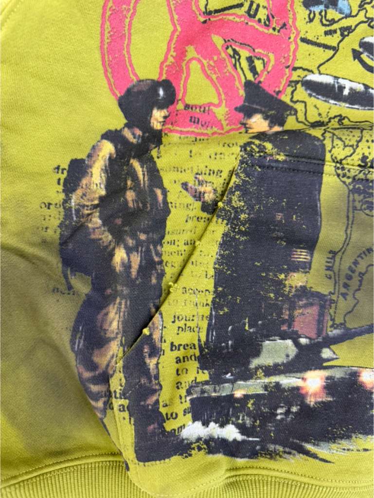 THE SYNDICATE hoodies "PEACE" ZIP UP-OLV W (SYNH_18)