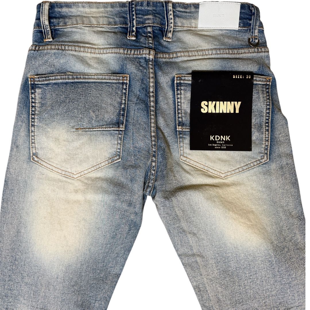 KDNK DISTRESSED SKINNY JEANS KND4780-BLUE