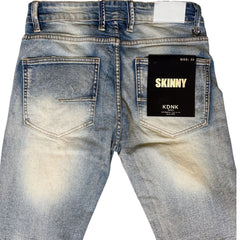 KDNK DISTRESSED SKINNY JEANS KND4780-BLUE