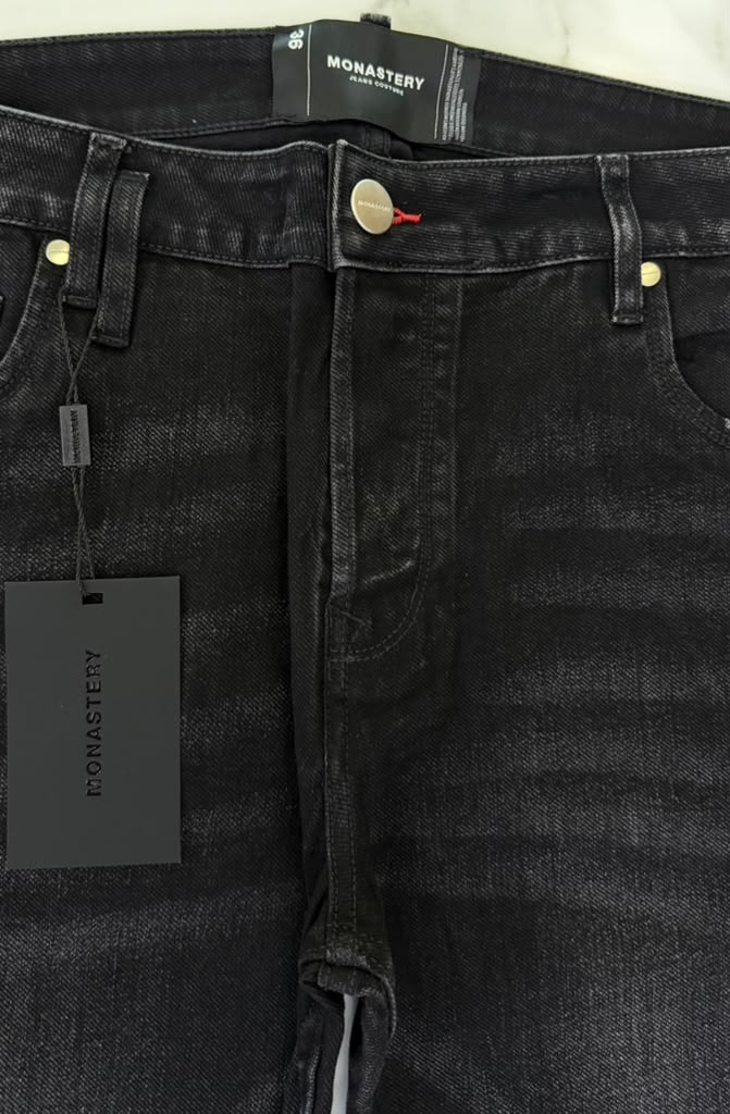 MONASTERY COUTURE  TENZING JEAN MEN BLACK