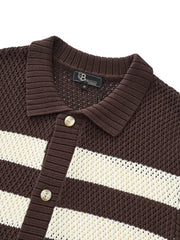 BAROCCO COFFEE Shirt-Coffe  PSS625-Marina Stripe Ss