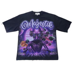 MASJESTIK T-SHIRT MEN'S CYBER DJ GRAPHIC TEE