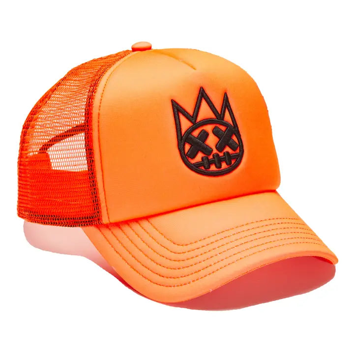 Gorra de camionero con parte trasera de malla y logotipo Shimuchan Clean de Cult en coral 