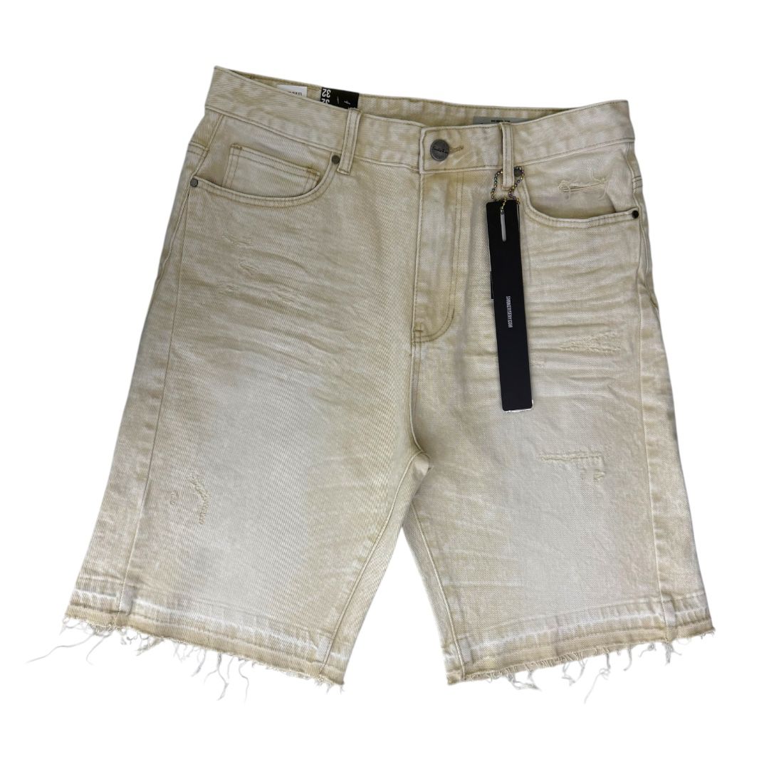 SMOKE RISE SHORTS SUN BLEACHED EFFECT COLORED\ABRADE KHAKI