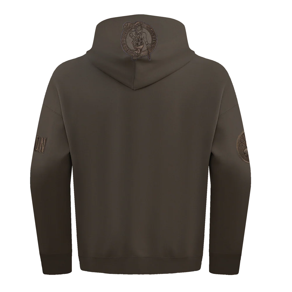 PRO BOSTON CELTICS NEUTRAL DROP SHOULDER FLC PO HOODIE, DARK TAUPE BBC558646-DKT