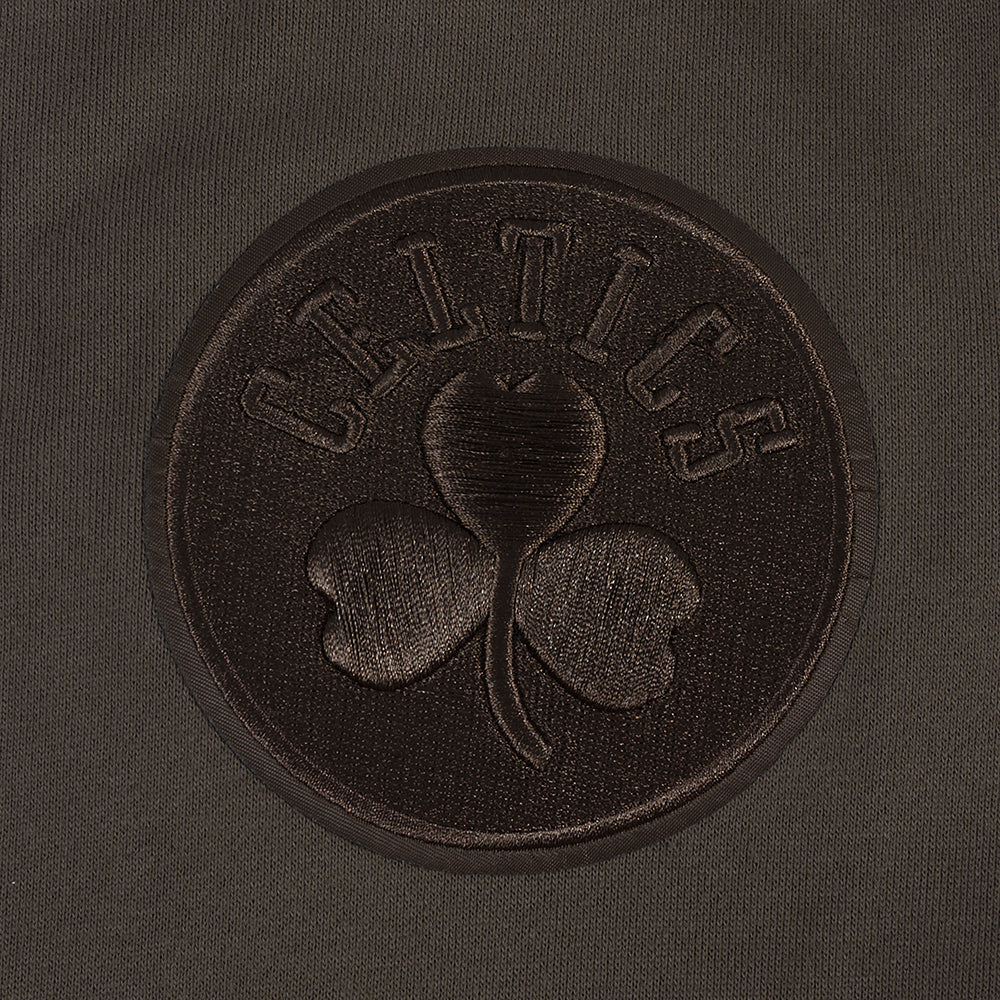 PRO BOSTON CELTICS NEUTRAL DROP SHOULDER FLC PO HOODIE, DARK TAUPE BBC558646-DKT