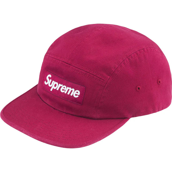 SUPREME WASHED CHINO TWILL CAMP CAP FW24H7 CRANBERRY – 3J