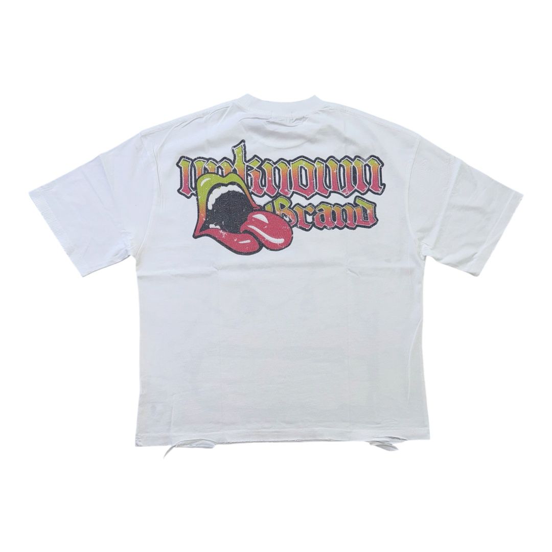"UNKNOWN BRAND Distressed Vintage Tee – Limited Edition