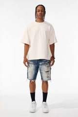 JORDAN CRAIG Retro - Landman Denim Shorts J3213S Sand Wash BLUE