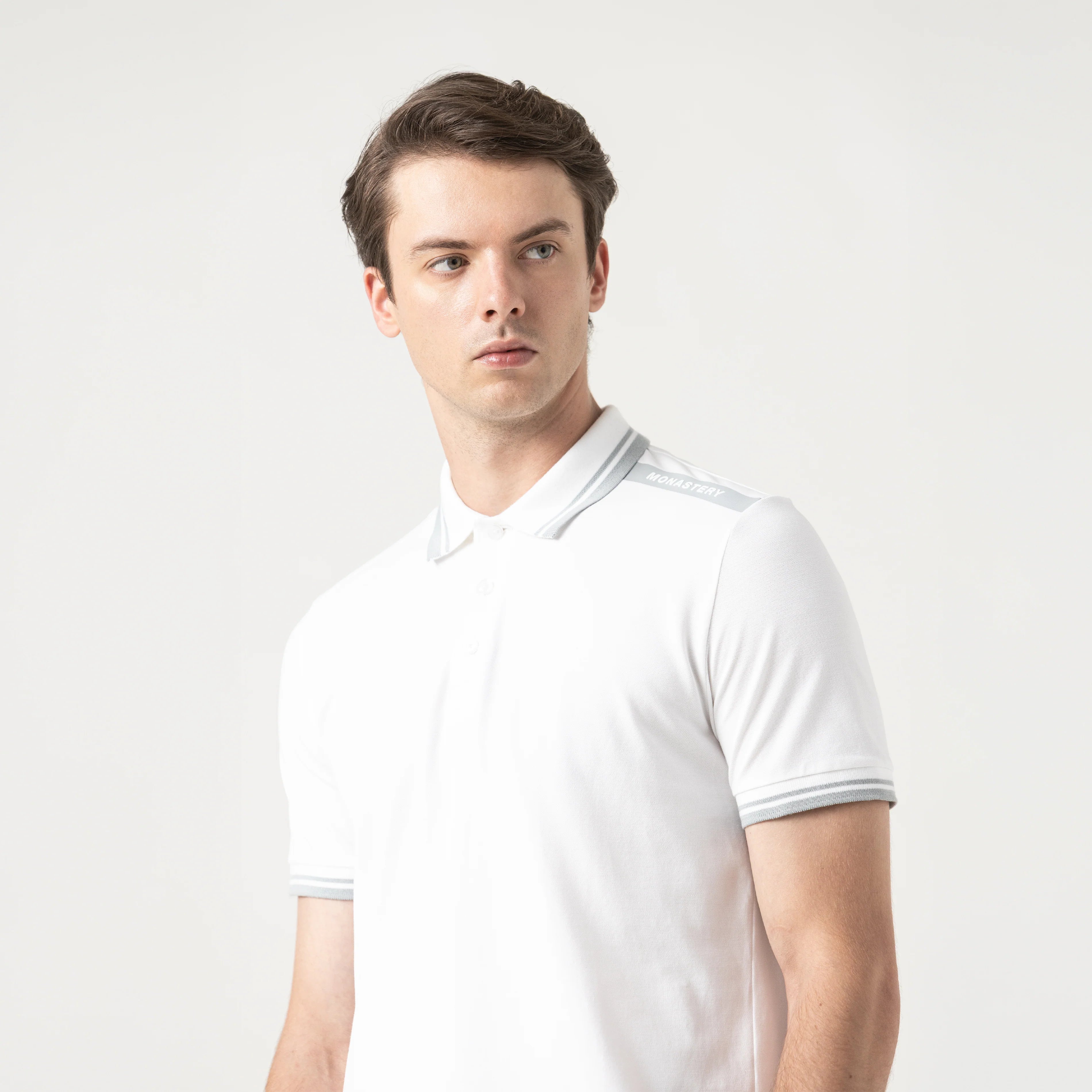 MONASTERY SAMUR POLO SHIRT MEN WHITE
