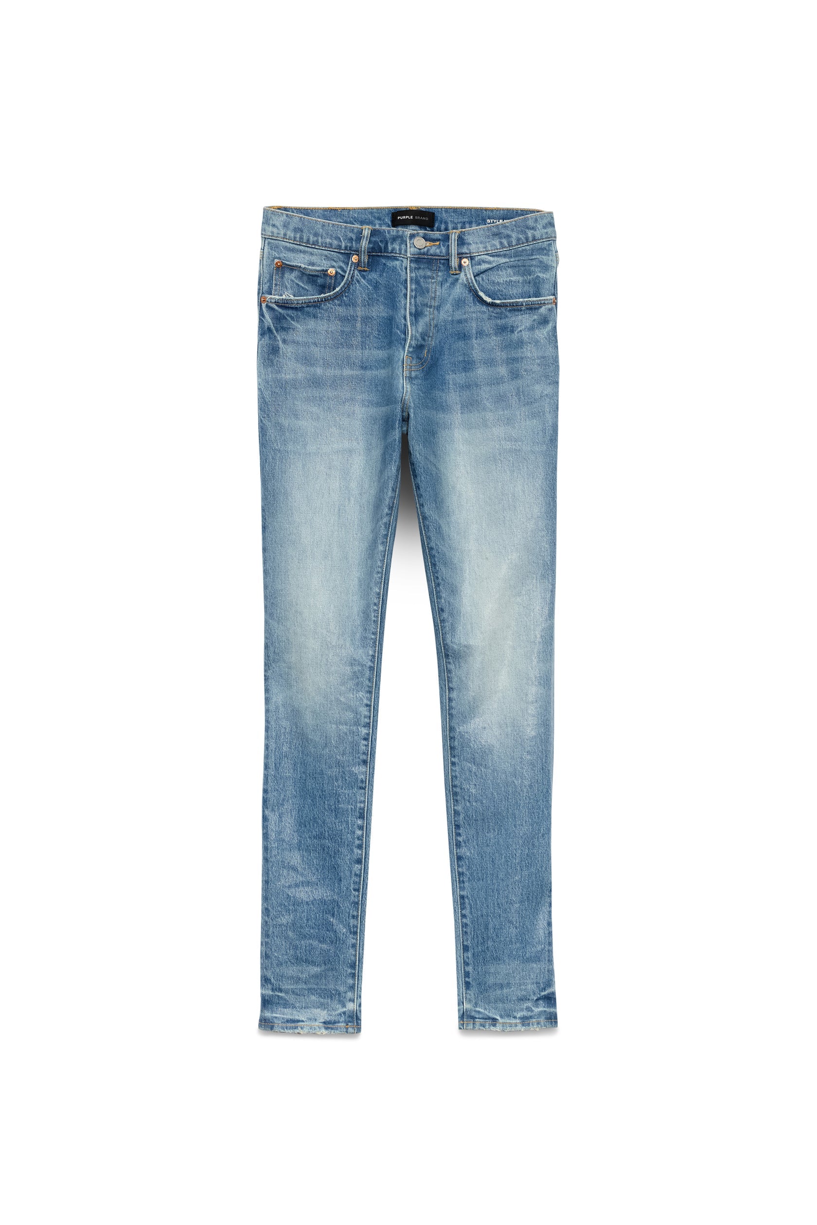 PÚRPURA Skinny Coated P001-SKCI324 Índigo claro