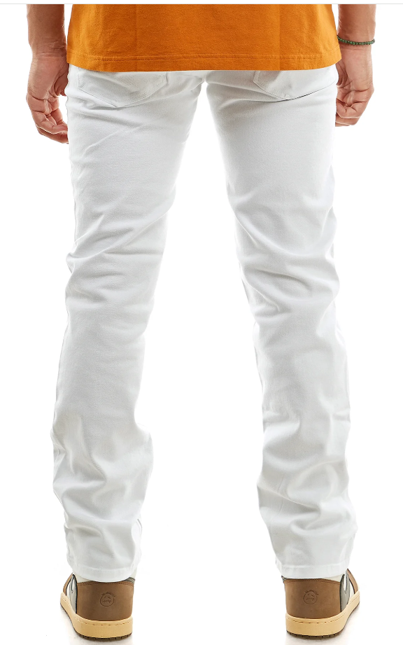 KDNK MEN TWILL SLIM PANTS SS201 WHITE