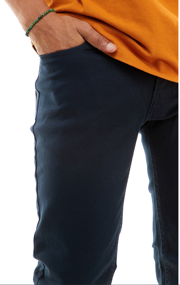 KDNK MEN TWILL SLIM PANTS SS201 JET BLACK