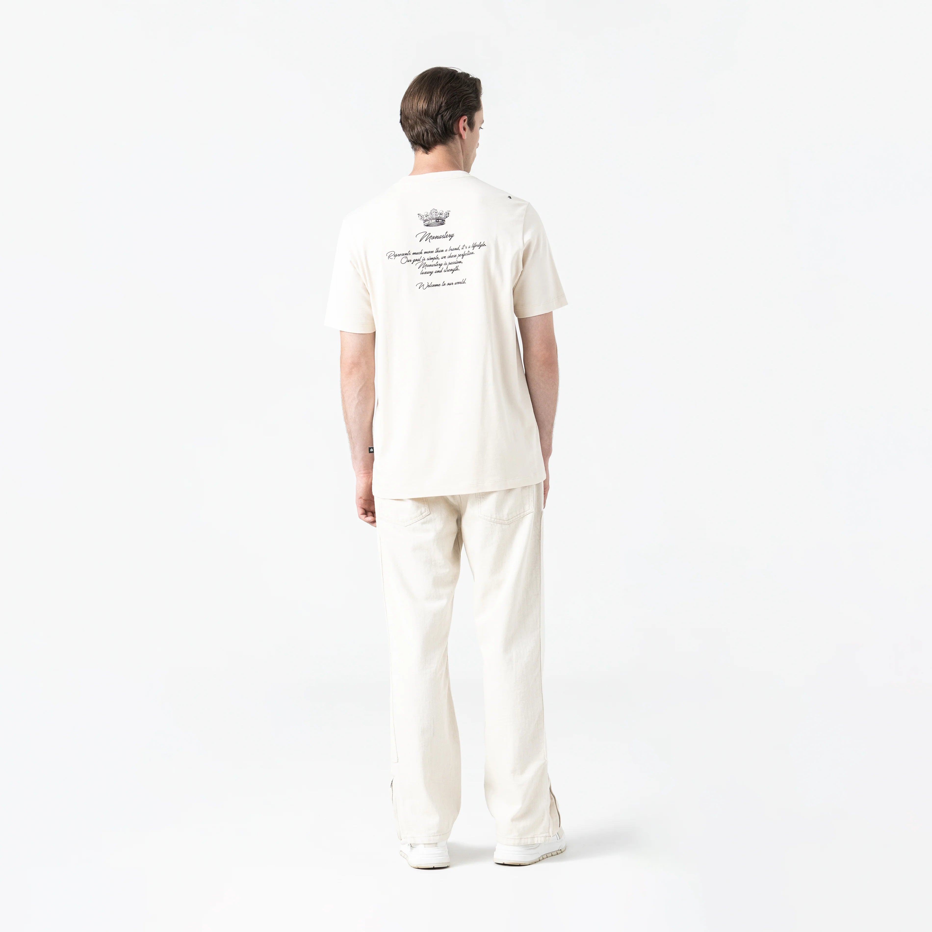 CAMISETA MONASTERY WARSEL HOMBRE GORRA BLANCA GRIS