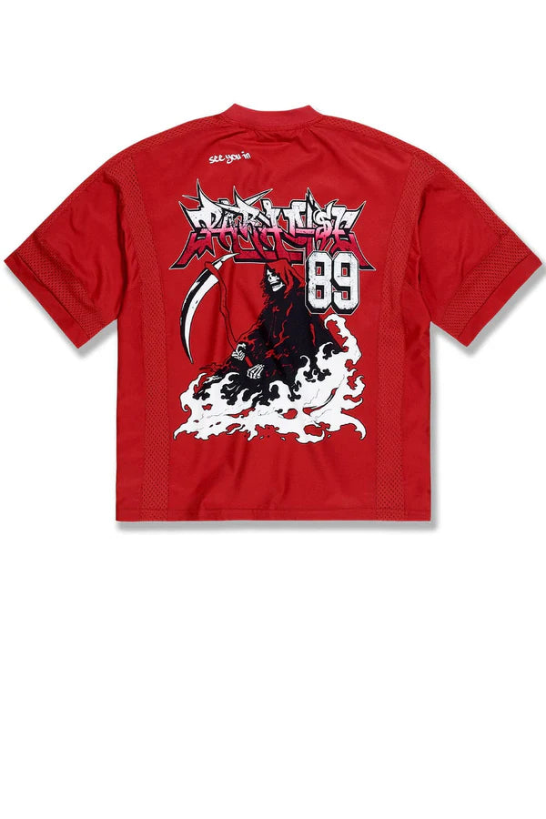 Jordan Craig LEGACY EDITION  SET Street League Football Jersey SET RED 8650,8650S