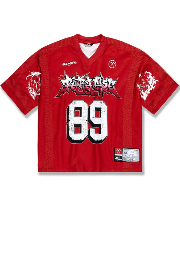 Jordan Craig LEGACY EDITION  SET Street League Football Jersey SET RED 8650,8650S