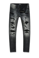 JORDAN CRING PANTS BS BLACK SHADOW SEAN FIT W SHREDS (JS2338)