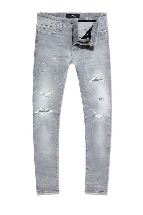 JORDAN CRAING pant CEMENT WASH rip and  REPAIR SEAN FIT