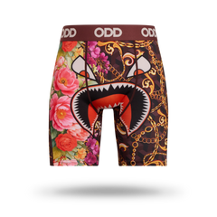 ODD Warplane Designer Floral - Mens Boxer Briefs (XU41569MBB)