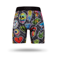 ODD Boxer Trippy Stickers - Mens Boxer Briefs (XU41570MBB)
