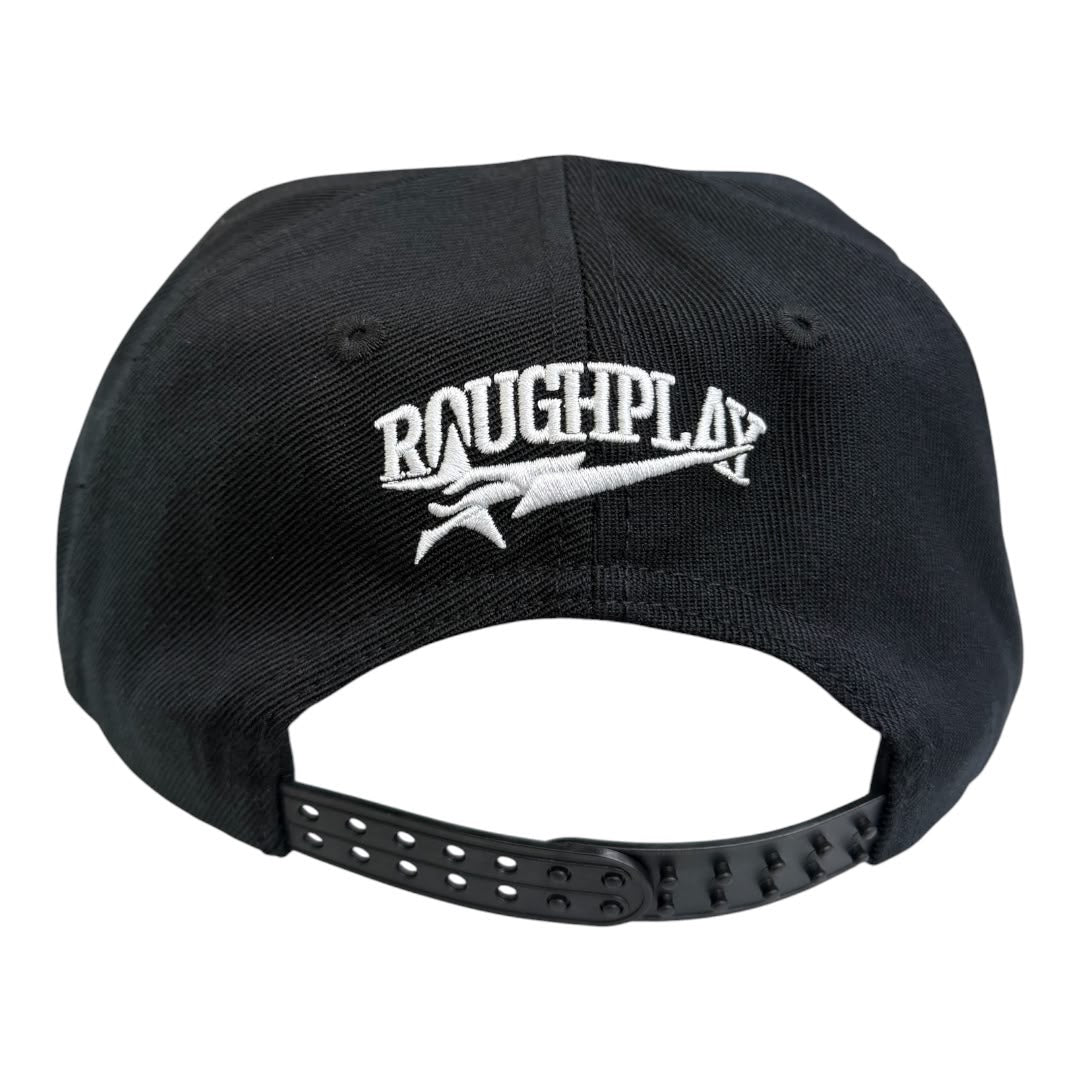 ROUGHPLAY HAT (BLACK/RED BANDAID SNAPBACK)
