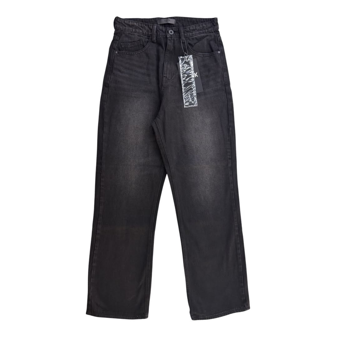 KDNK everyday baggy BASIC JEANS SB101-BLACK
