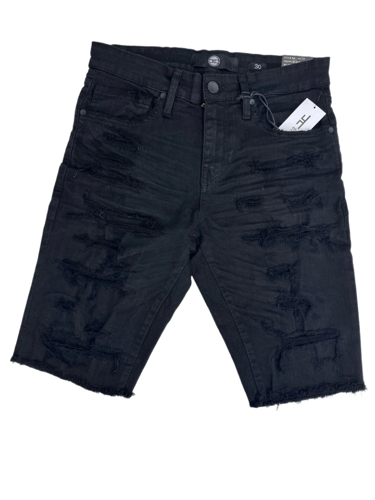 JORDAN CRAIG SHORTS WITH SHREDS J3219S 10 BLACK