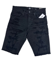 JORDAN CRAIG SHORTS WITH SHREDS J3219S 10 BLACK