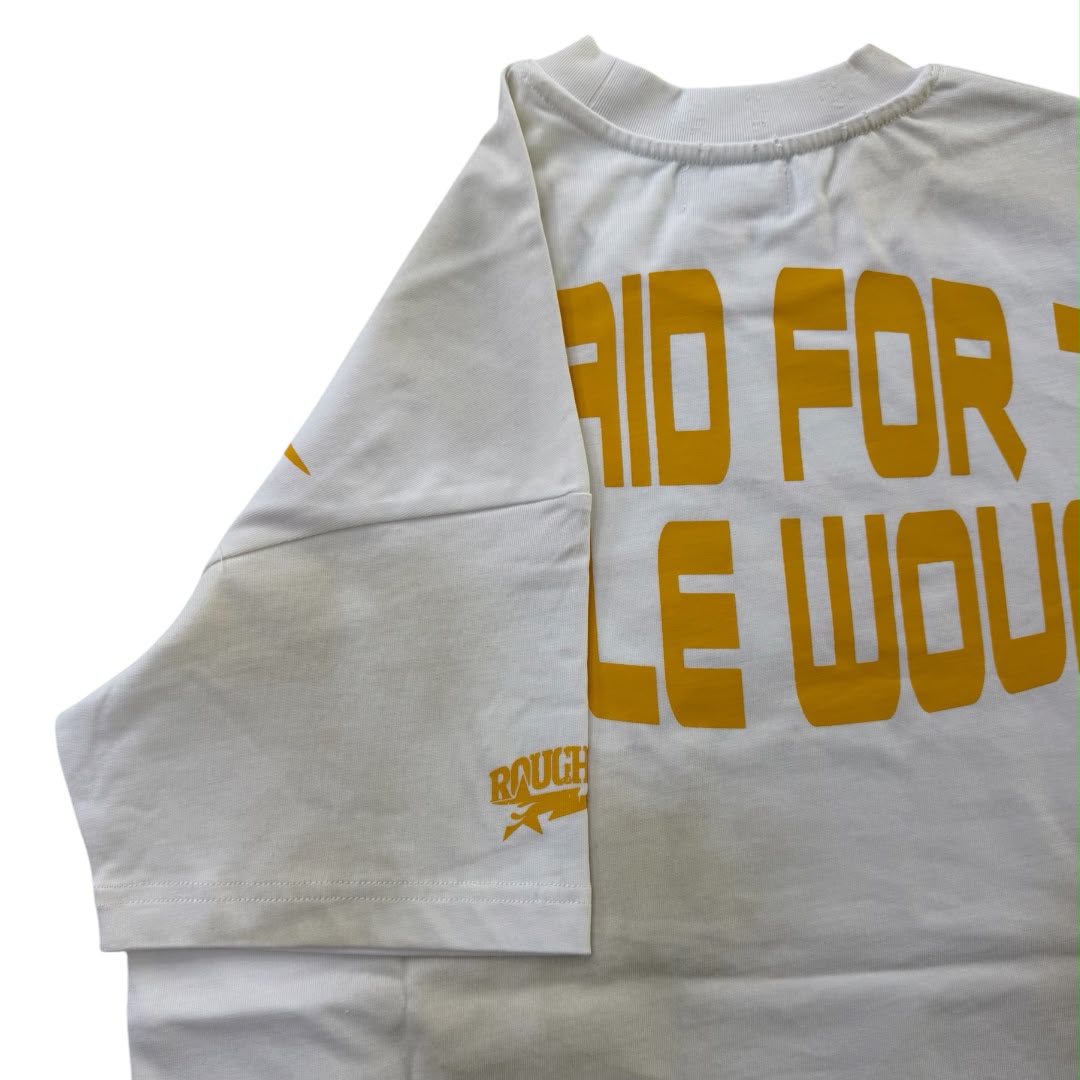 ROUGH PLAY MAY 16TH 2026 (WHITE/YELLOW T-SHIRT)
