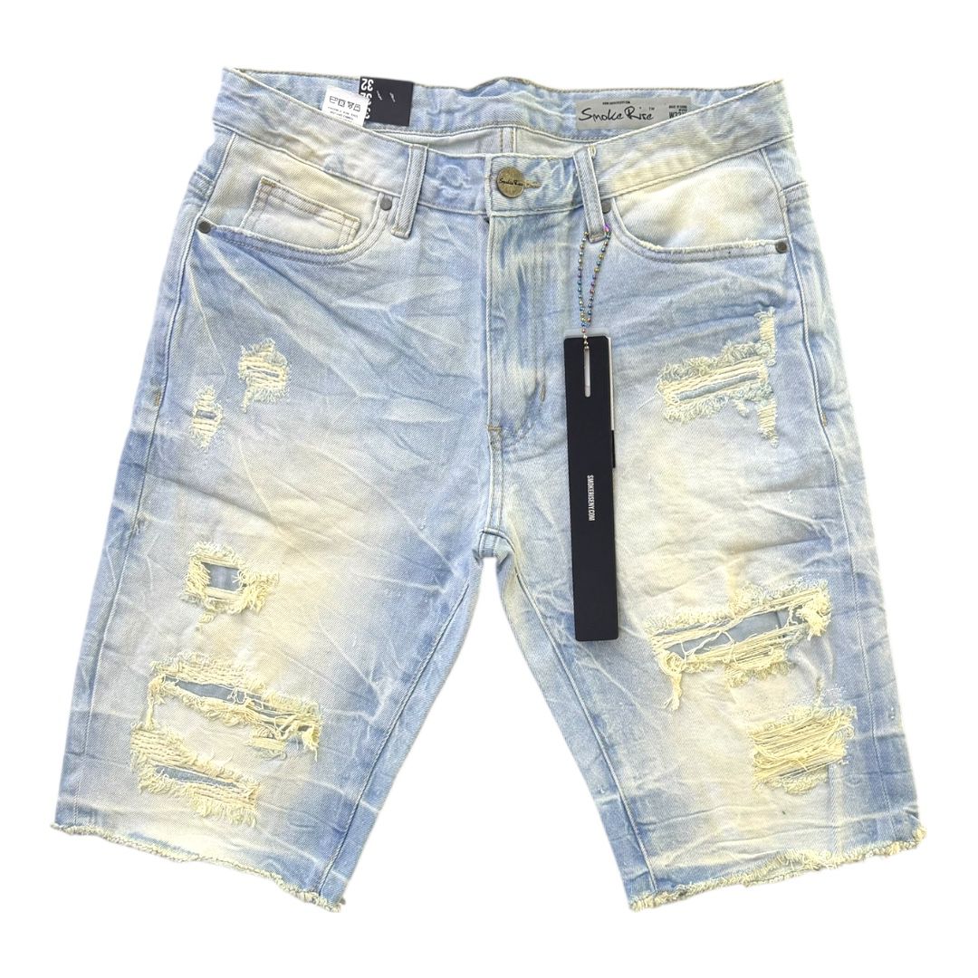 SMOKE RISE DENIM SHORTS Style JS24109 PEYTON/BLUE