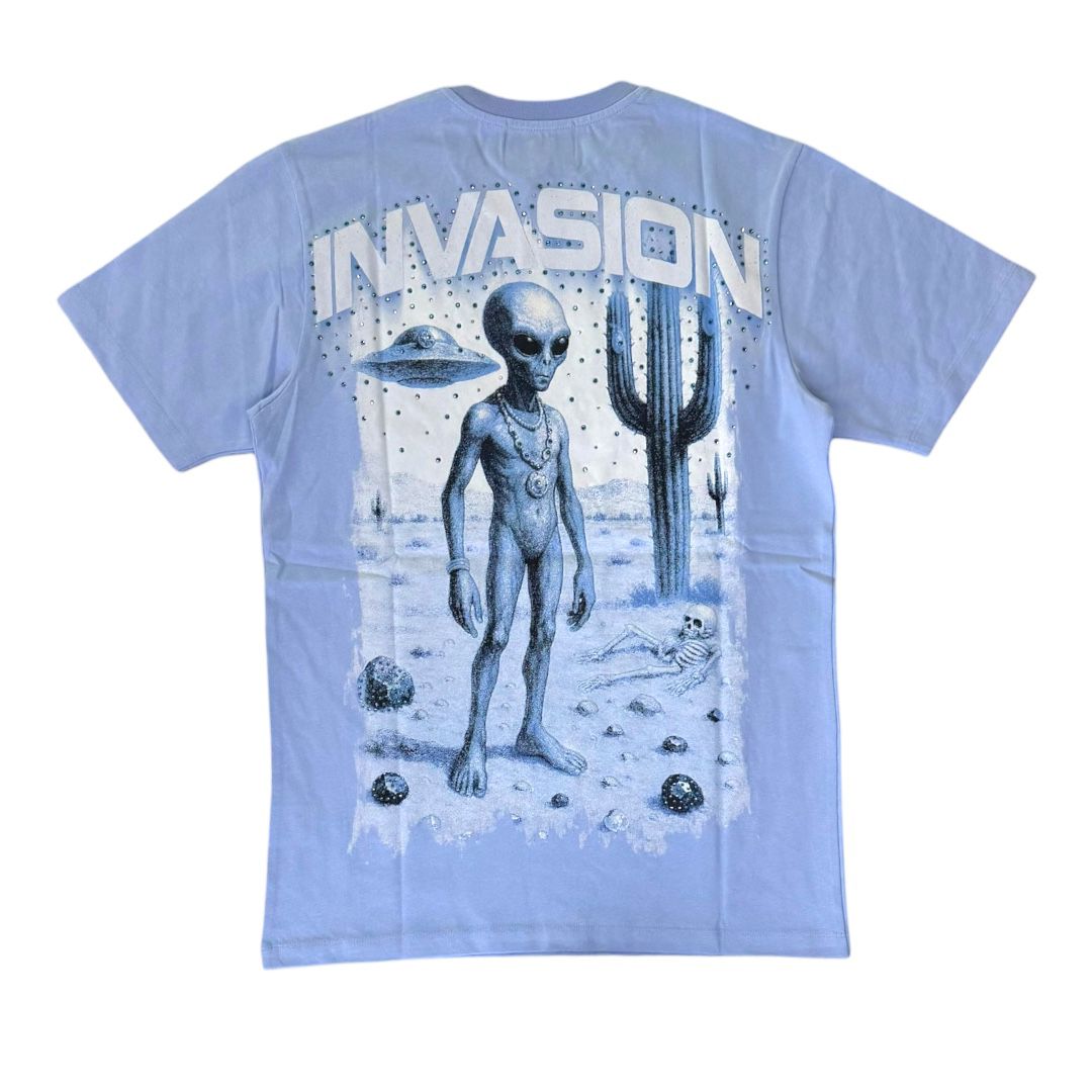 DENIMICITY BABY blue INVASION STONE T-SHIRT DNM-2506