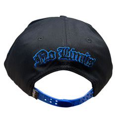 NO RULES" Snapback Cap – black-blue Edition | "N" Logo