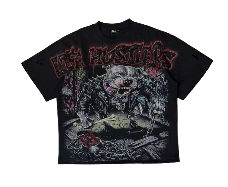 LIFE HUSTLERS T-SHIRT “Angry Pitbull” (Life Hustlers “Angry Pitbull”)