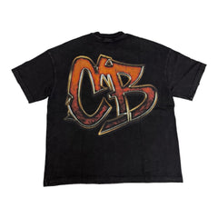 CASTEL alien abduction 'the beginning of fear' vintage black tee